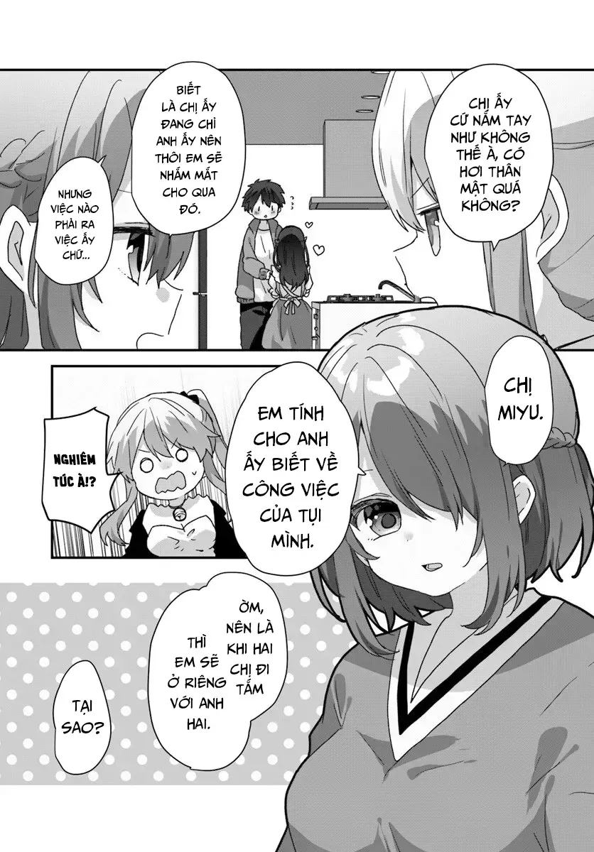 Daigaku Nyuugakuji Kara Uwasa Sareteita Bishoujo San Shimai, Ikiwakareteita Gimai Datta. Chương 11 Ảnh 11