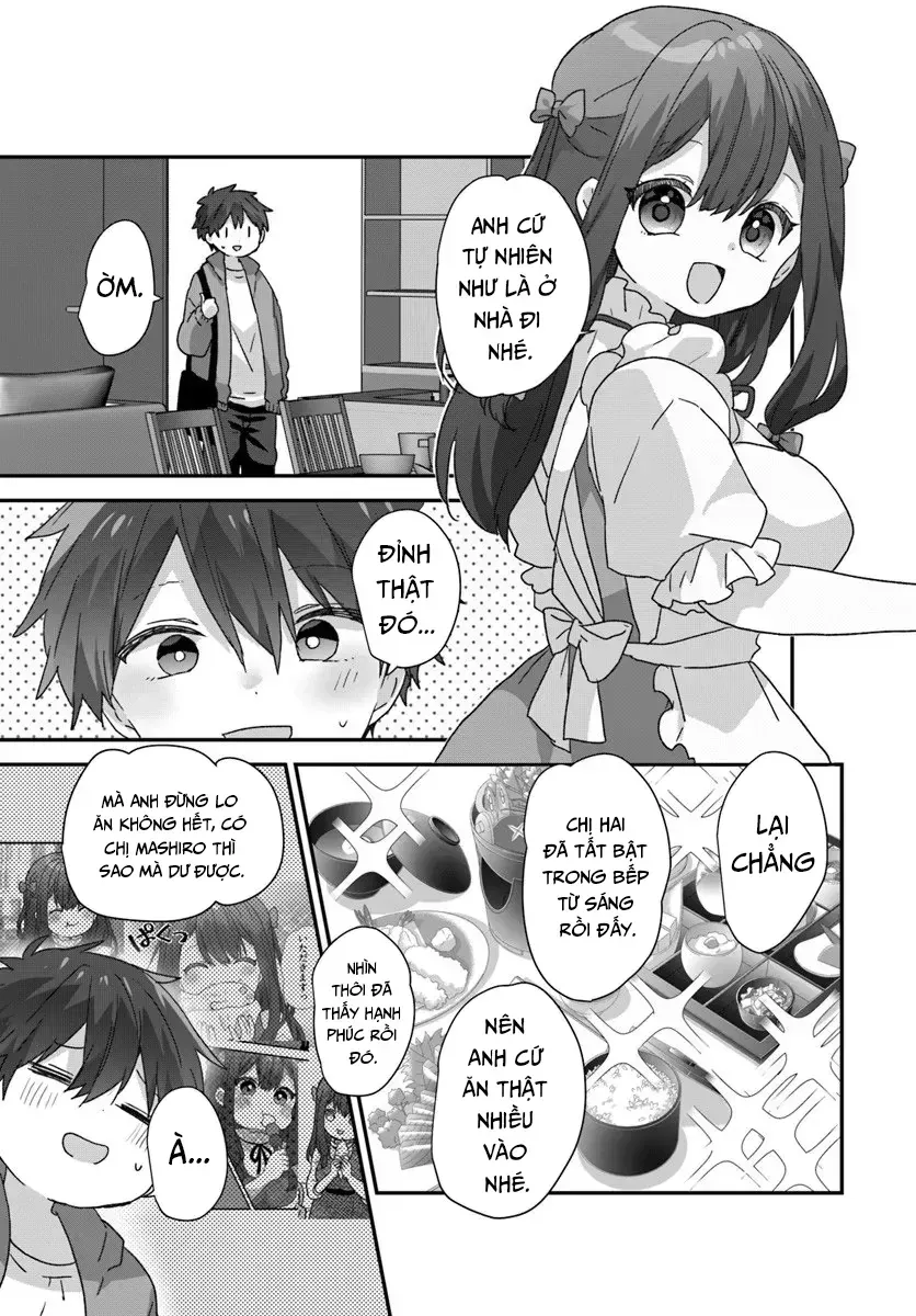 Daigaku Nyuugakuji Kara Uwasa Sareteita Bishoujo San Shimai, Ikiwakareteita Gimai Datta. Chương 11 Ảnh 8