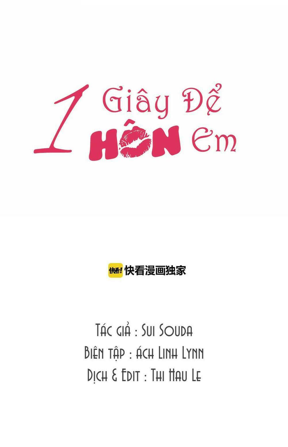 Một Giây Để Hôn Em Chương 2 Ảnh 2
