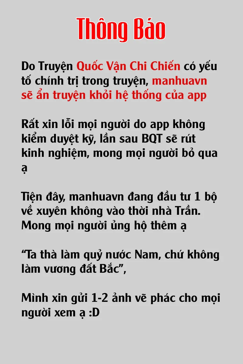 Thông Báo Từ BQT Chương 3.2 Ảnh 2